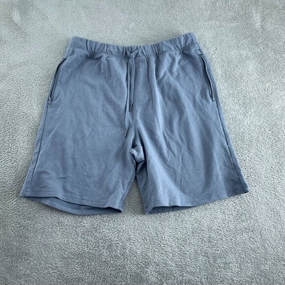 Mens Eddie Bauer Gray Drawstring Athletic Shorts L 60% Cotton 40% Polyester 5388 - Picture 1 of 9